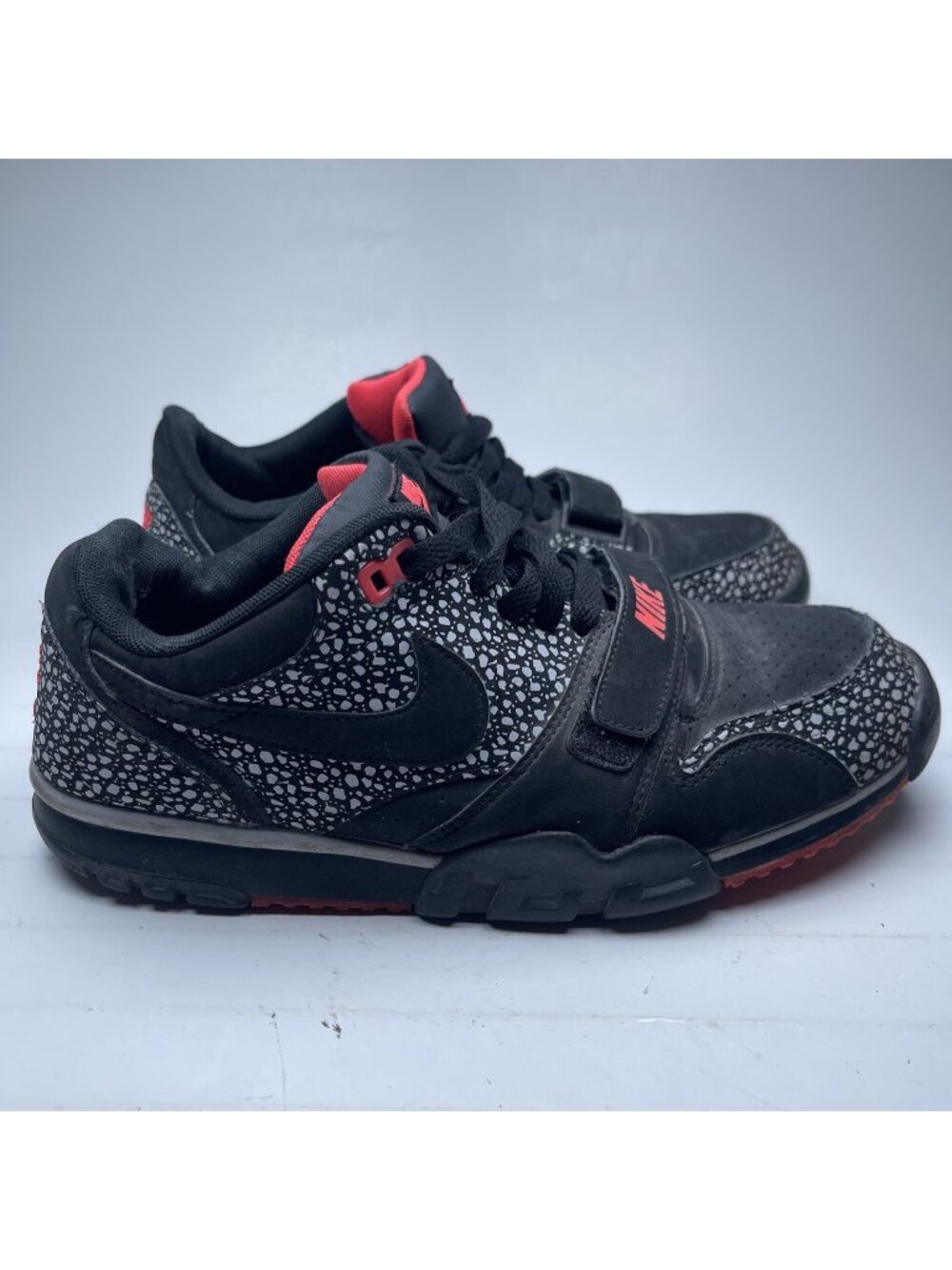 Y2K Nike Air Trainer 1 Low ST Black Safari Laser 637995-001 Men Size 8.5 US Read